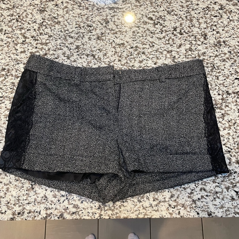 Express Tweed shorts.